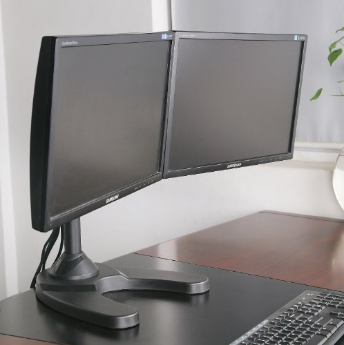 Vivo Dual Lcd Monitor Free Standing Desk Mount Stand V002f Check Vivo Dual Lcd Monitor Free Standing Desk Mount Stand V002f