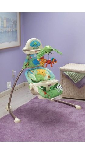 fisher price open top cradle swing