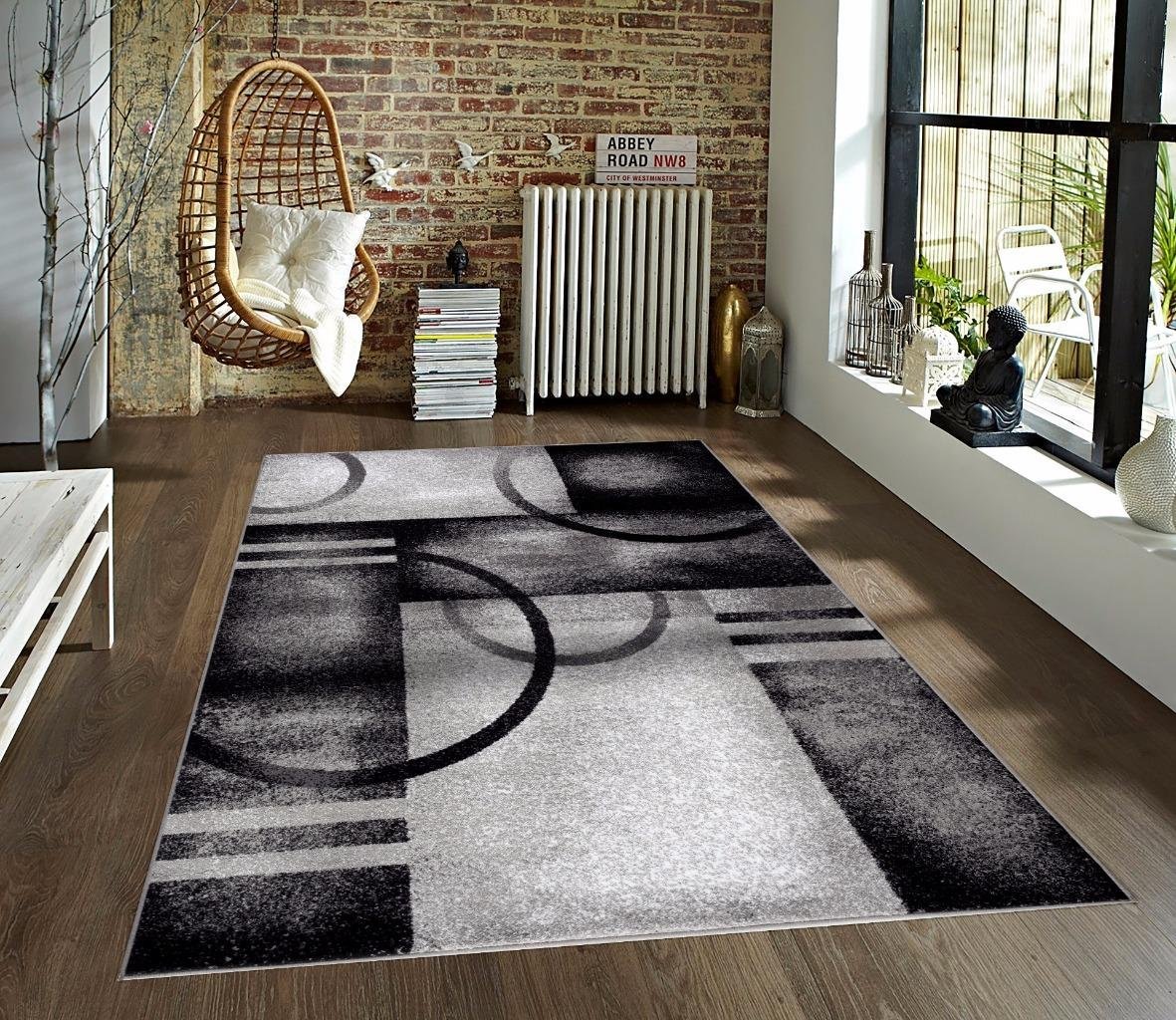 Persian Rugs 7030 Gray 5 Ft X7 Ft Large Modern Area Rug Check