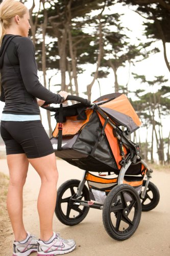 bob revolution se single stroller orange