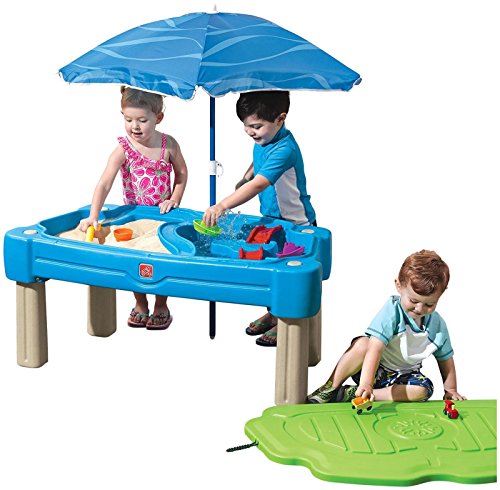 Step 2 Cascading Cove Kid S Sand Water Table With Umbrella