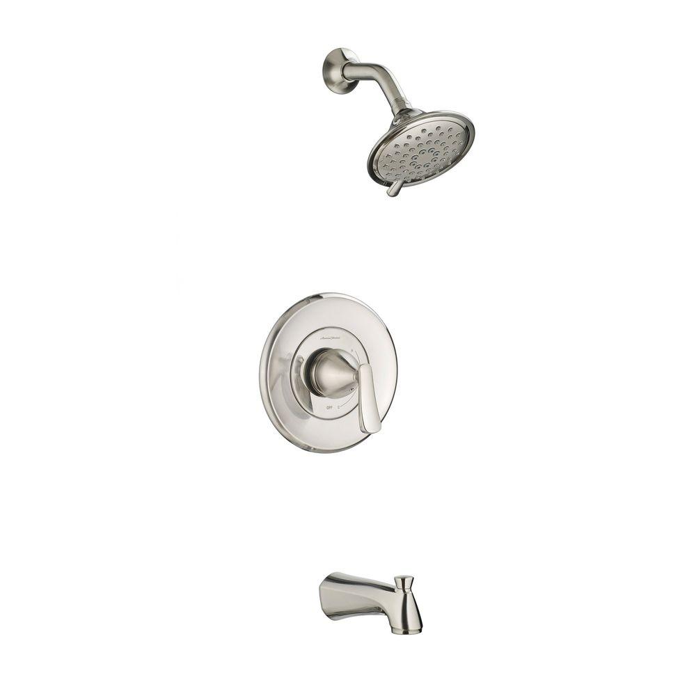 Chatfield Single Handle 3 Spray Tub Shower Faucet Brushed