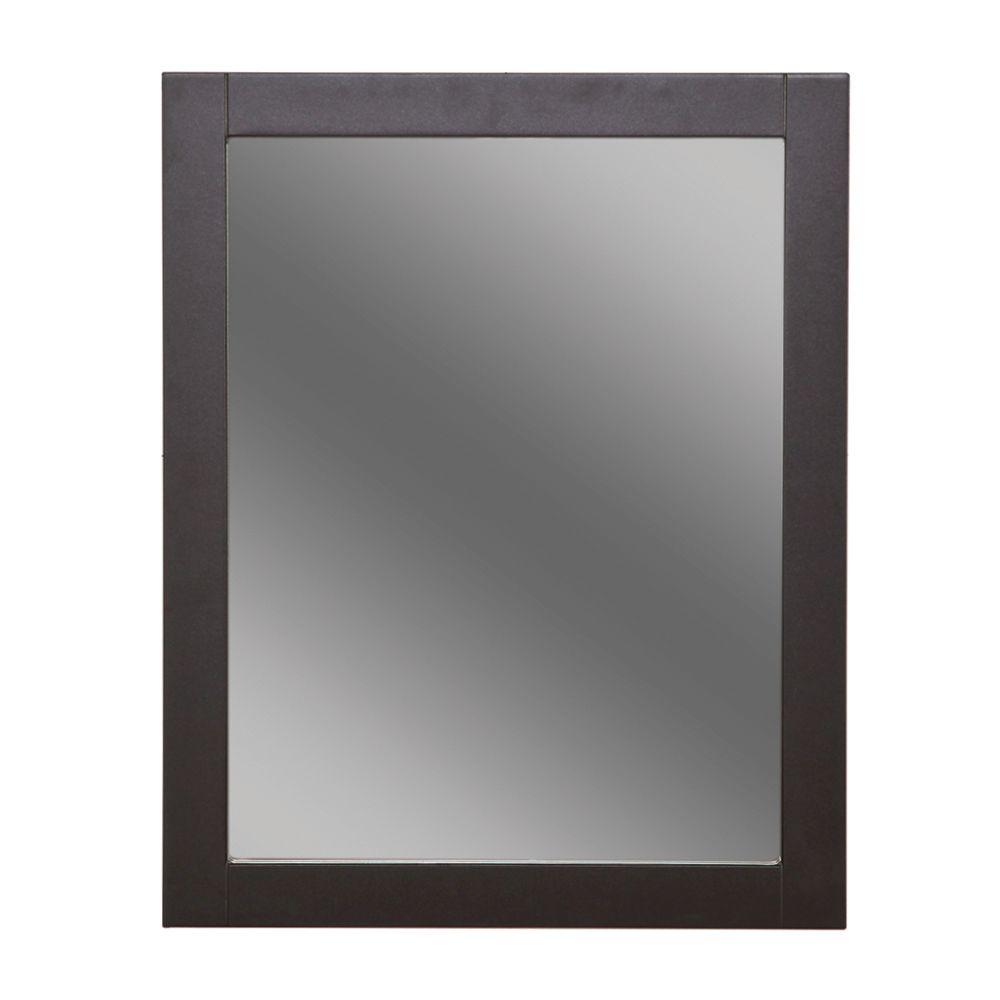 Glacier Bay Del Mar 24 In W Framed Wall Mirror Espresso Check Back Soon Blinq