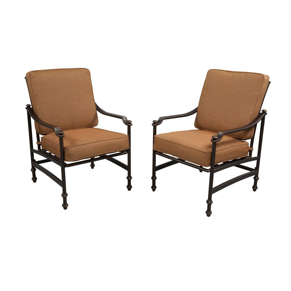 Hampton Bay Niles Park Patio Lounge Chairs W Cashew Cushions Pack Hampton Bay Niles Park Patio Lounge Chairs W Cashew Cushions Pack Of 2