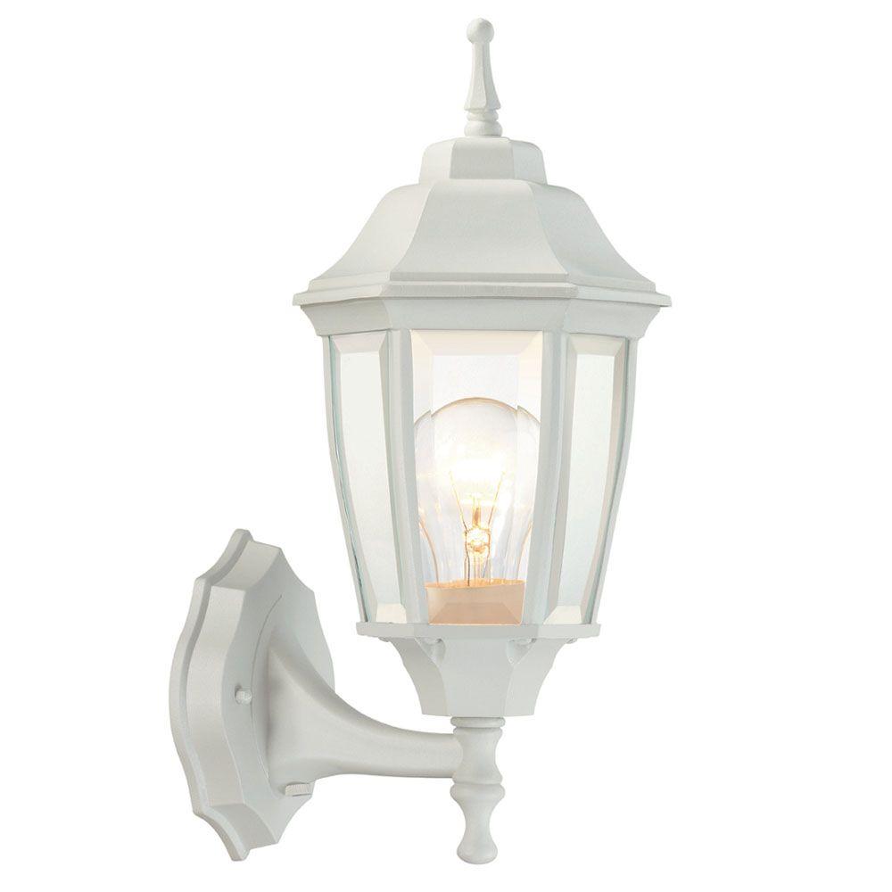 Hampton Bay 1 Lght Outdoor Dusk To Dawn Wall Lantern White Hampton Bay 1 Lght Outdoor Dusk To Dawn Wall Lantern White