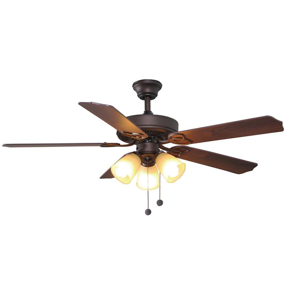 Hampton Bay Brookhurst 52 Indoor Oil Rubbed Bronze Ceiling Fan