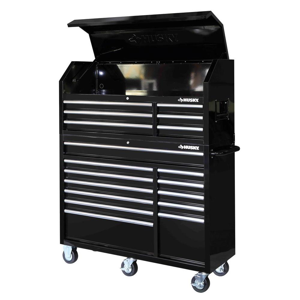 Husky 52 In 18 Drawer Tool Chest And Rolling Tool Cabinet Set