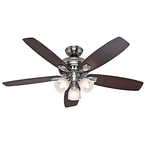 Hunter Highbury 52005 52 U0026quot Indoor Brushed Nickel Ceiling