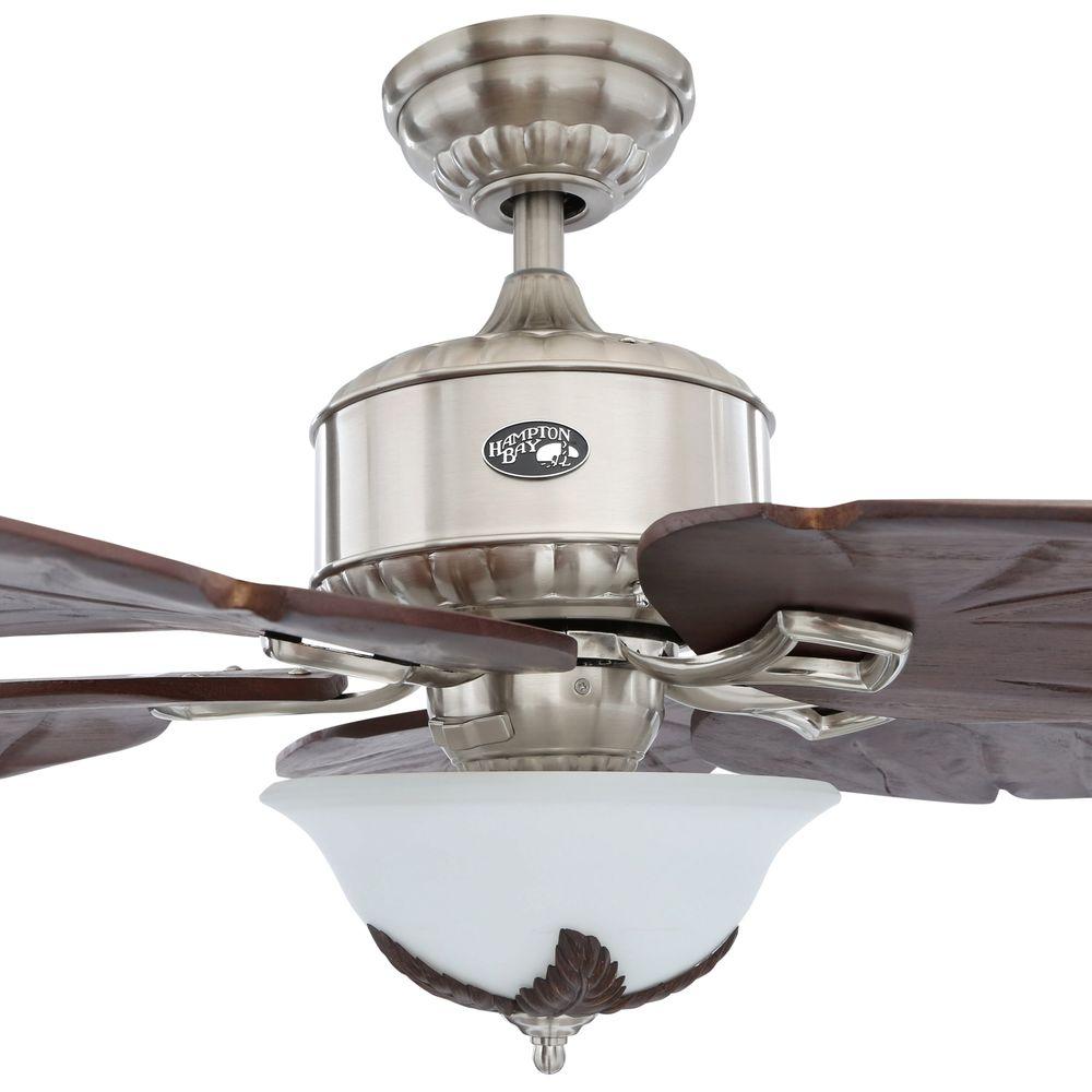 Hampton Bay Antigua 56 In Brushed Nickel Ceiling Fan 26616