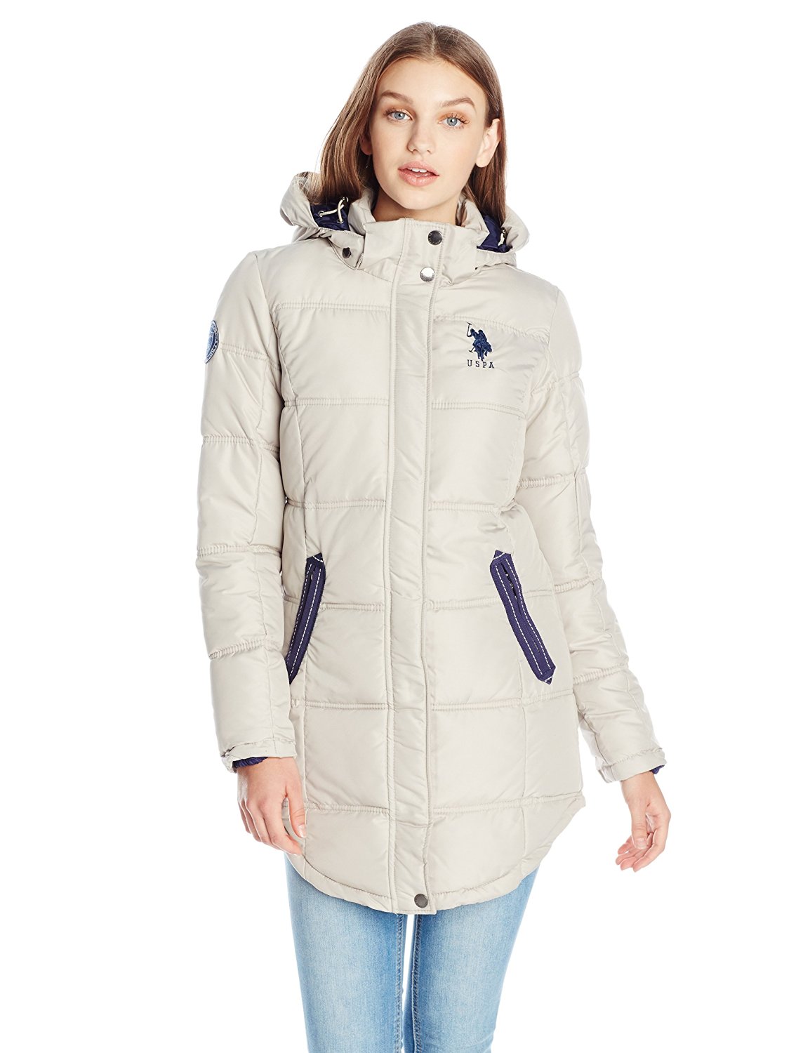 polo puffer jacket women's