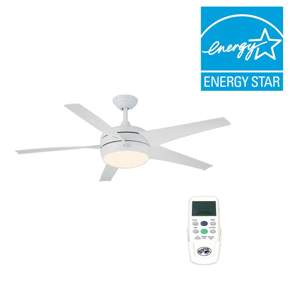 Hampton Bay 55296 Windward Ii 54 In White Ceiling Fan 55296