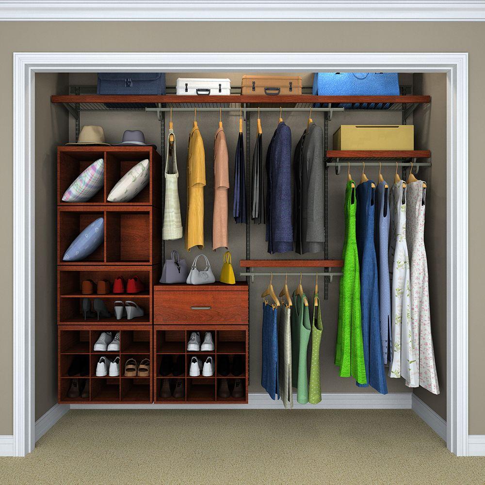 Closetmaid Elite 9 3 4 In Wood Look Drawer Storage Dark Cherry