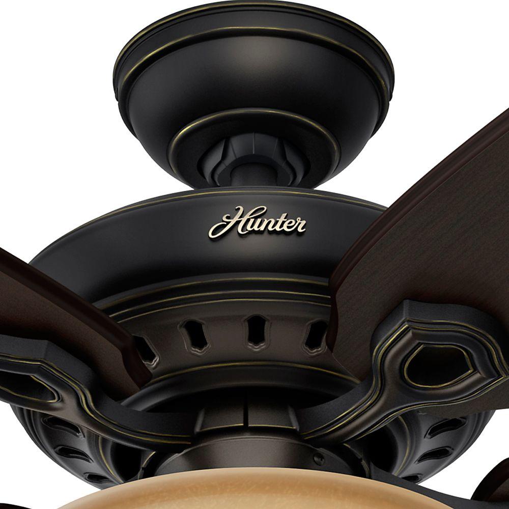 Hunter 53032 Fairhaven 52 In Basque Black Indoor Ceiling