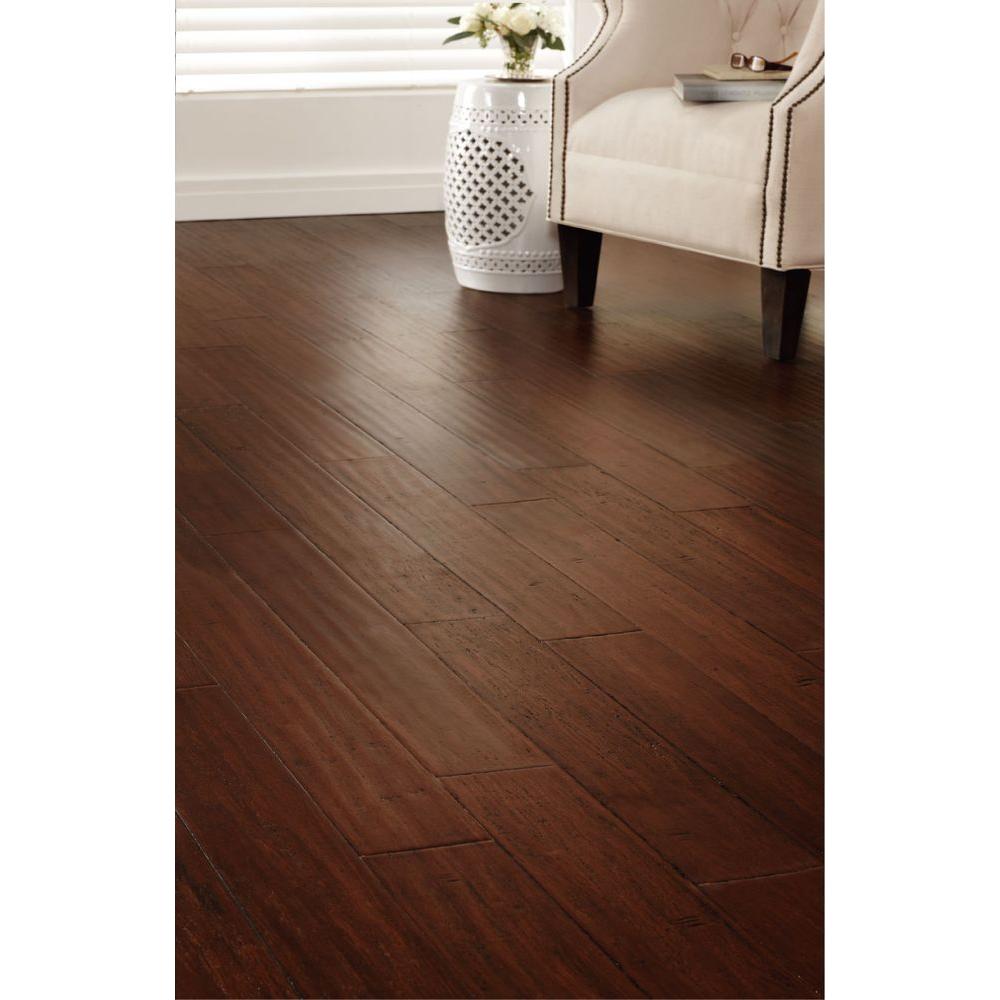 Hdc 3 8 X5 1 8 X36 Strand Woven Distressed Caramel Click Bamboo