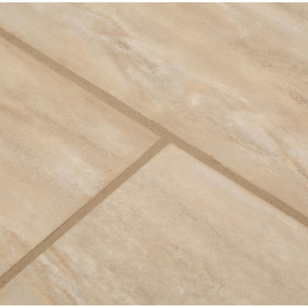 Trafficmaster 12 X24 Light Brown Travertine Vinyl Tile 20 Sq Ft Trafficmaster 12 X24 Light Brown Travertine Vinyl Tile 20 Sq