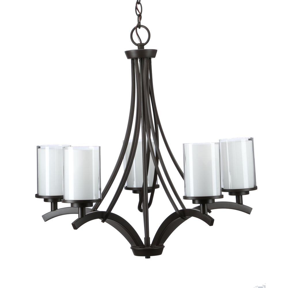 Hampton Bay 5 Light Ceiling Chandelier Oil Rubbed Bronze 89542 Hampton Bay 5 Light Ceiling Chandelier Oil Rubbed Bronze 89542