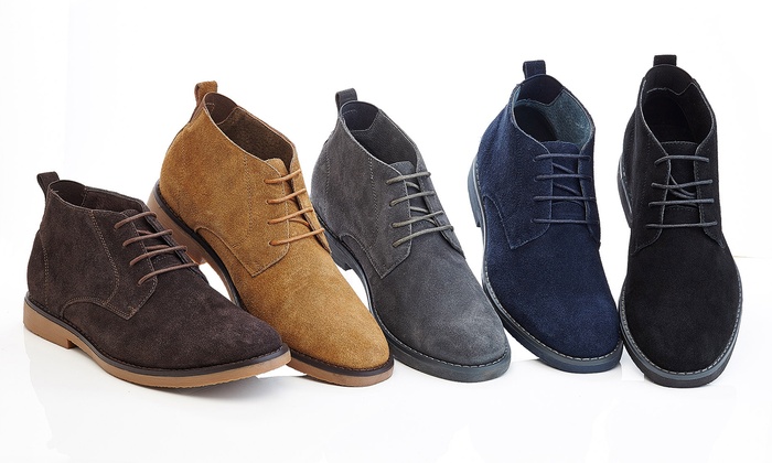 mens grey suede chukka boots