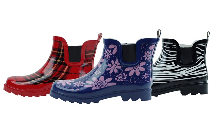 womens ankle rain boots