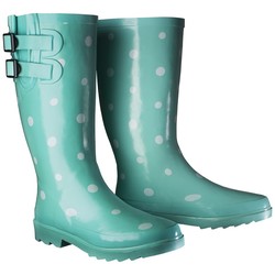 mint green rain boots