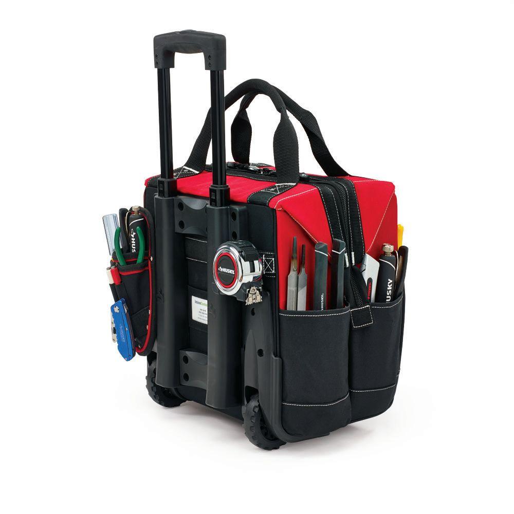 Husky 14 Inch Rolling Tool Tote Red Black Check Back Soon Blinq Husky 14 Inch Rolling Tool Tote Red Black