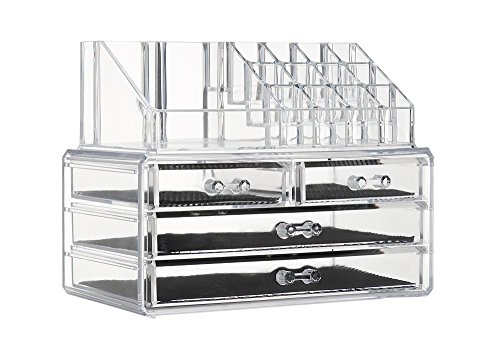Home It Clear Acrylic Makeup Organizer Cosmetic Organizer And