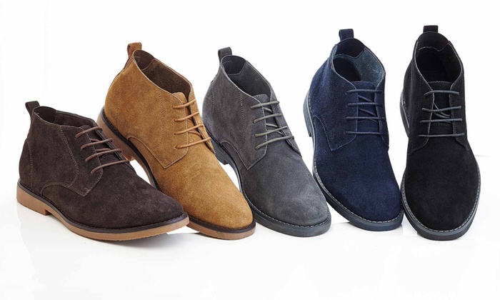 mens grey suede chukka boots