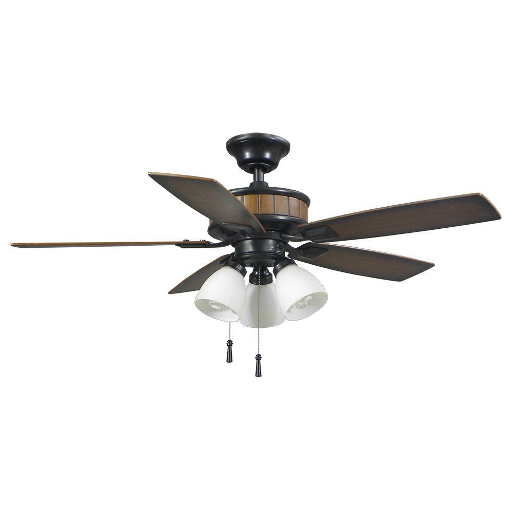 Hampton Bay Riverwalk Natural Iron Ceiling Fan With Shatter Shades Hampton Bay Riverwalk Natural Iron Ceiling Fan With Shatter Shades 42