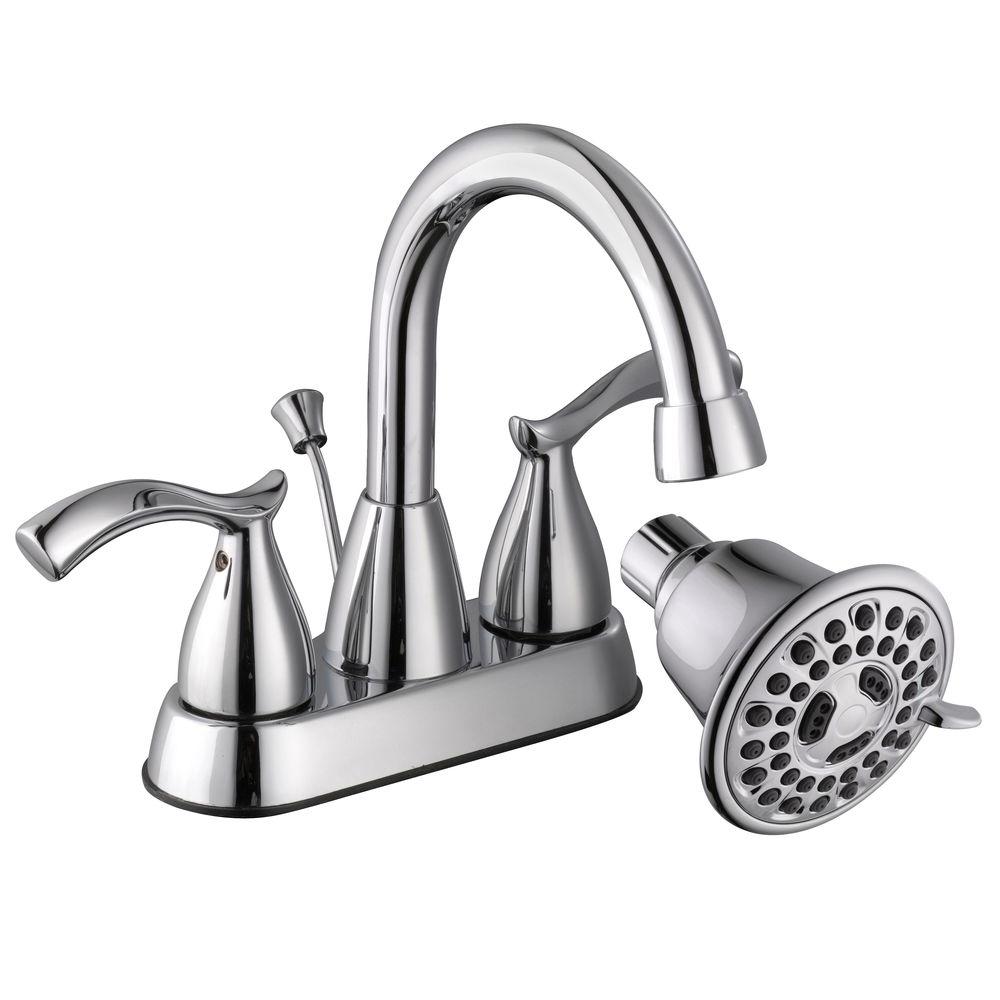 Glacier Bay Edgewood 4 Bath Faucet Spray Showerhead Chrome Glacier Bay Edgewood 4 Bath Faucet Spray Showerhead Chrome
