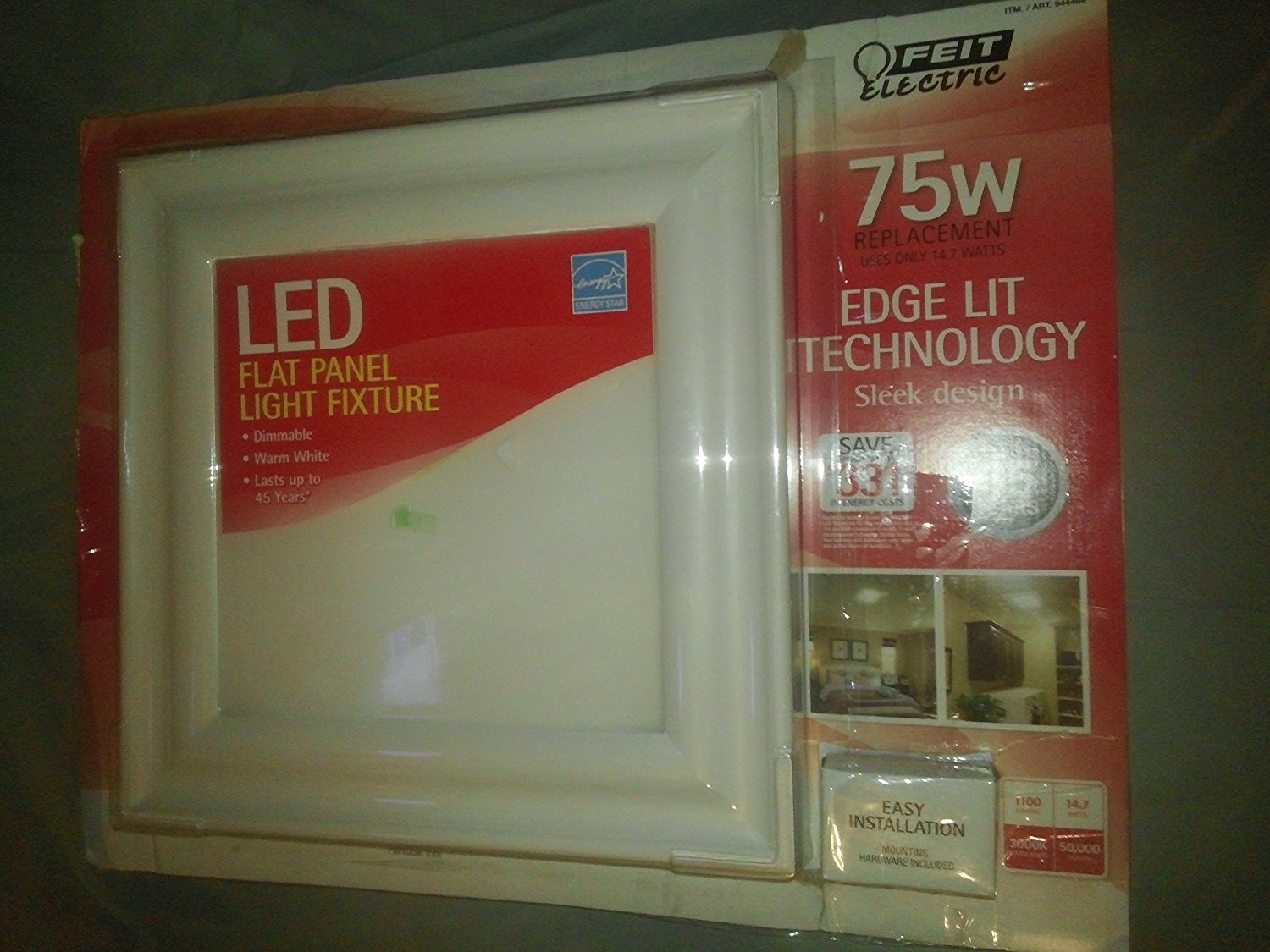 Feit Electric 15 X Led Flat Panel Light Fixture 944464 Feit Electric 15 X Led Flat Panel Light Fixture