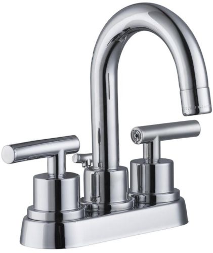 Glacier Bay 4 Dorset Centerset 2 Handle Bathroom Faucet Chrome