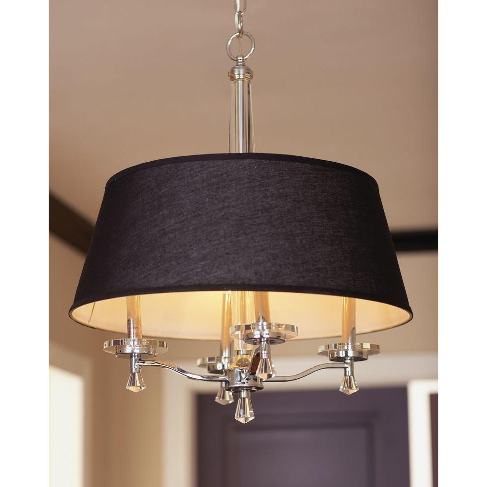 Hampton Bay 20290 023 Elora Collection 4 Light Chrome Pendant