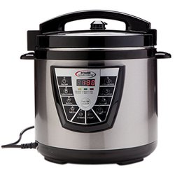 Power Pressure Cooker Digital Non Stick Stainless Steel Steam Slow Cooker