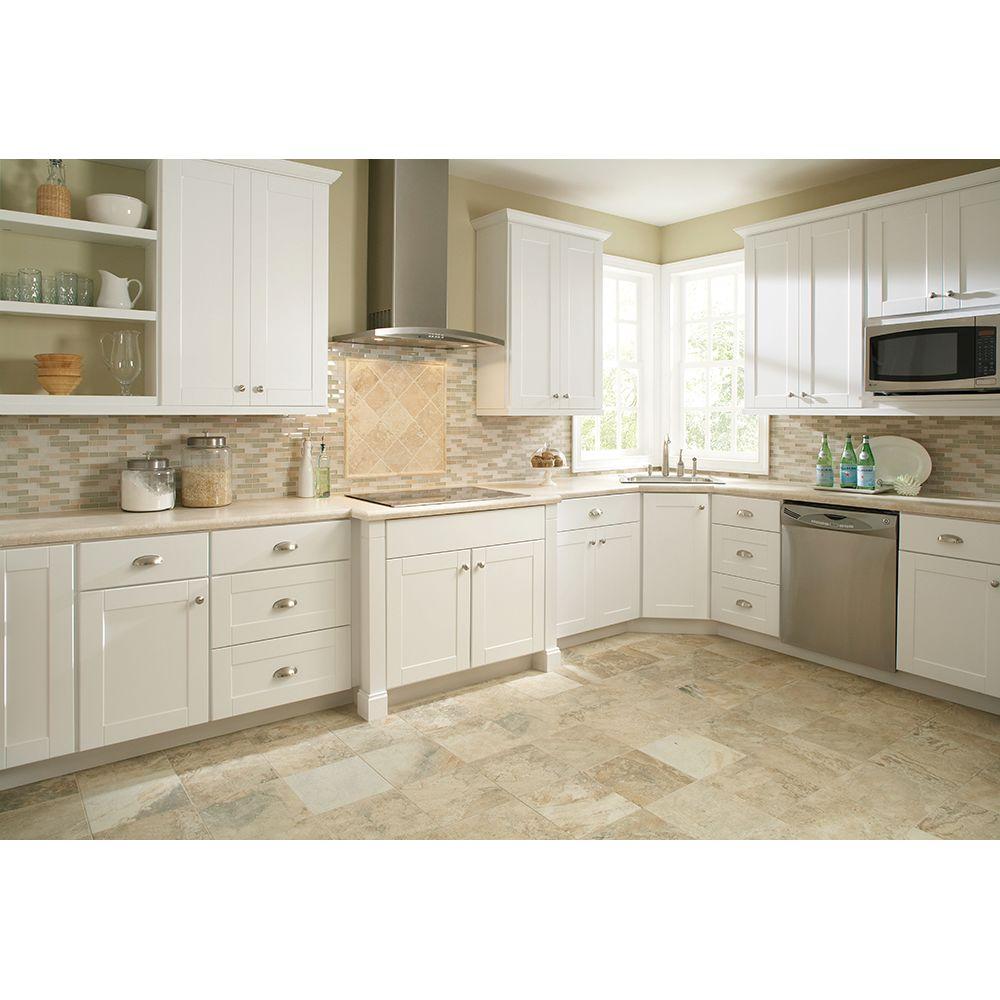 Hampton Bay 24x34 5x24 Shaker Base Cabinet W Drawer Glides Satin