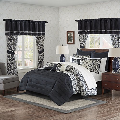 Madison Park Mpe10 227 Essentials Dominique Room In A Bag King Black Madison Park Mpe10 227 Essentials Dominique Room In A Bag King Black