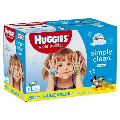 huggies simply clean wipes 792