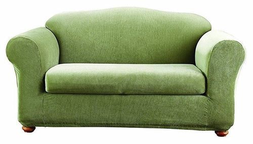 Sure Fit Stretch Stripe Sofa Slipcover 2 Piece Sage Size 74 X96 Check Back Soon Blinq Sure Fit Stretch Stripe Sofa Slipcover, Sure Fit Stretch Stripe 2 Piece Sofa Slipcover