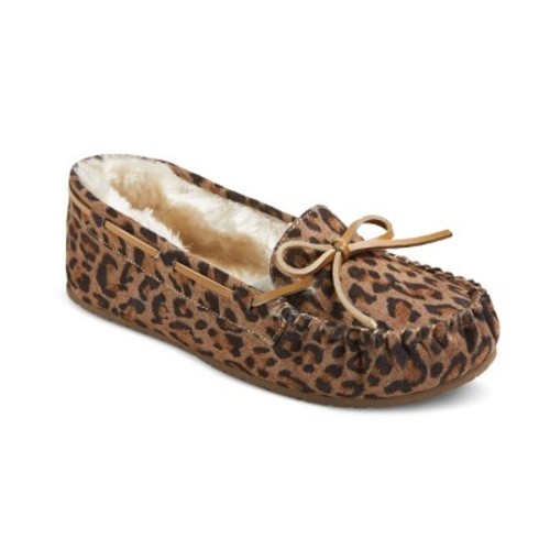 leopard moccasin slippers