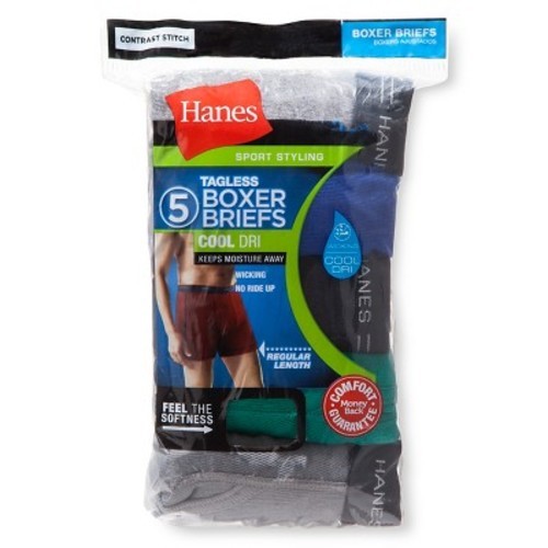 Hanes cool dri boxer briefs Clearance