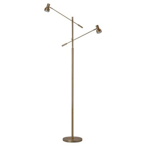 Multi Cantilever Led Floor Lamp Brass Threshold Check Back