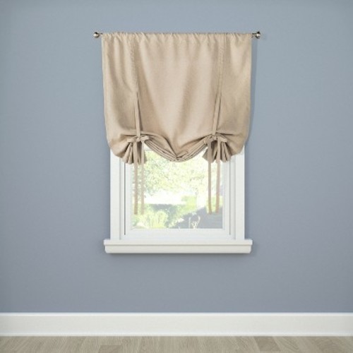 Heathered Tie Up Window Shade Tan 42 X63 Room Essentials