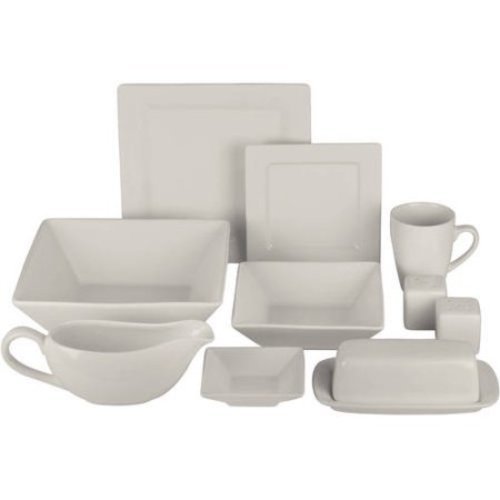 10 Strawberry Street Square Ceramic 34 Piece Dinnerware Set 10 Strawberry Street Square Ceramic 34 Piece Dinnerware Set