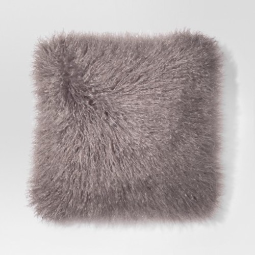 gray mongolian faux fur throw pillow project 62 check gray mongolian faux fur throw pillow project 62 check