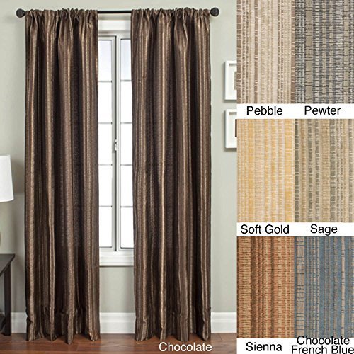 Jaipur Batik Rod Pocket 96 Inch Curtain Panel Chocolate French