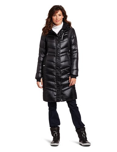 spyder long down coat