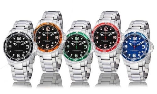 stuhrling men's professional dive watch