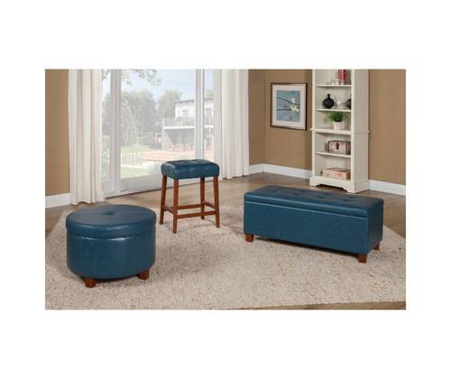Homepop Faux Leather Round Storage Ottoman Teal Check Back Soon Blinq - Homepop Large Faux Leather Round Storage Ottoman Homepop Faux Leather Round Storage Ottoman Teal Check Back Soon Blinq - Homepop Large Faux Leather Round Storage Ottoman