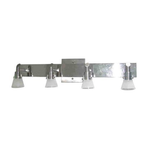 Portfolio 4 Light Brushed Nickel Bell Vanity Bar Blinq Portfolio 4 Light Brushed Nickel Bell Vanity Bar
