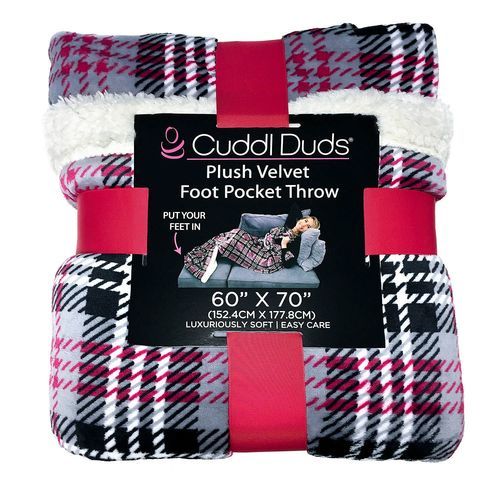 Cuddl Duds Foot Pocket Throw Hot Sale 
