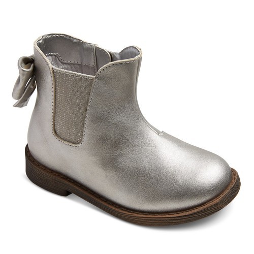 silver boots size 12