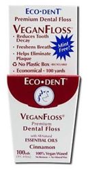Eco-dent Premium Dental Floss Veganfloss, Cinnamon 100 Yards (pack Of 5)